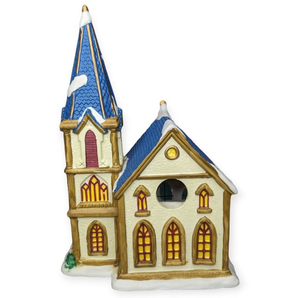 Vintage Trim A Home Ceramic St Paul's Church Christmas Village Building - Picture 5 of 13